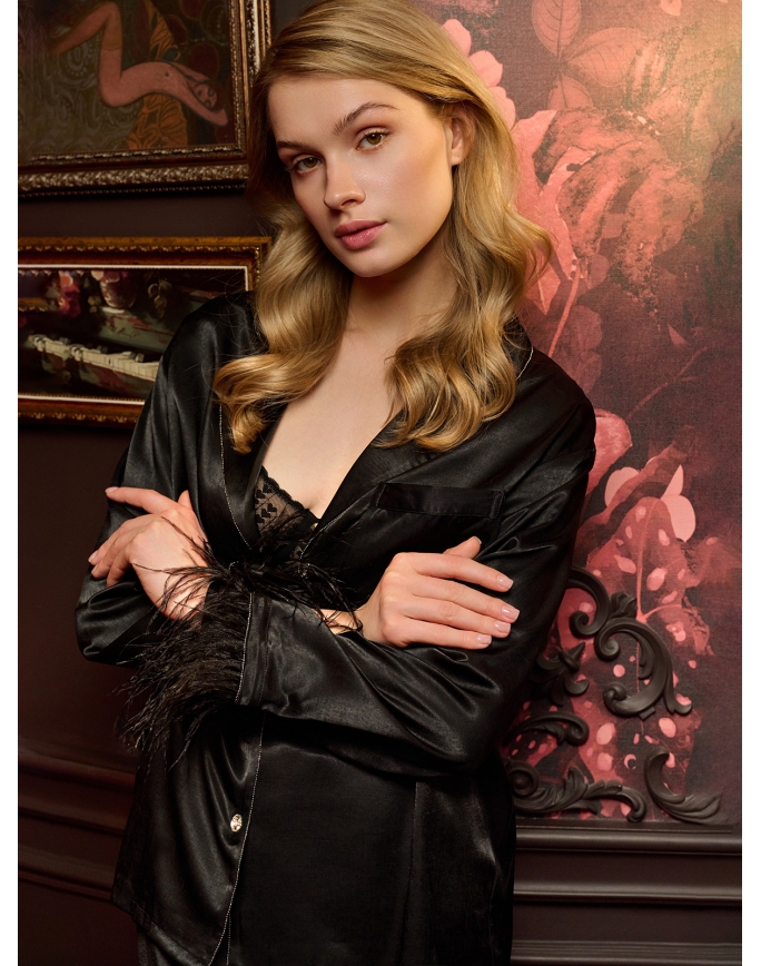 5196TCC Женская пижама (Дл.рукав+брюки) 5196TCC Женская пижама (Дл.рукав+брюки)